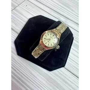Women’s JULES JURGENSEN WATCH WIND UP Mechanical VINTAGE 1960s Fits 7" WRIST